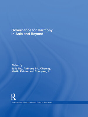 cover image of Governance for Harmony in Asia and Beyond